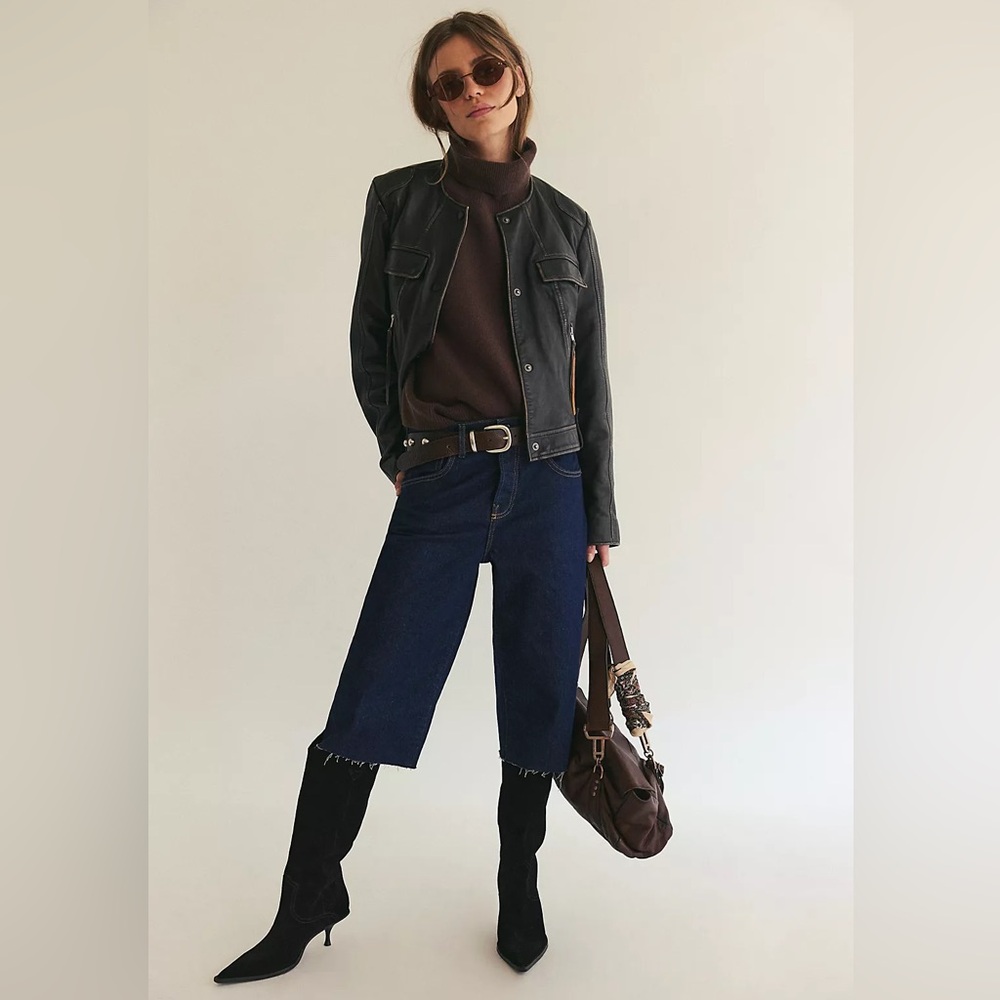 Free People Jam Session Relaxed Capri Jeans - Picture 3 of 6